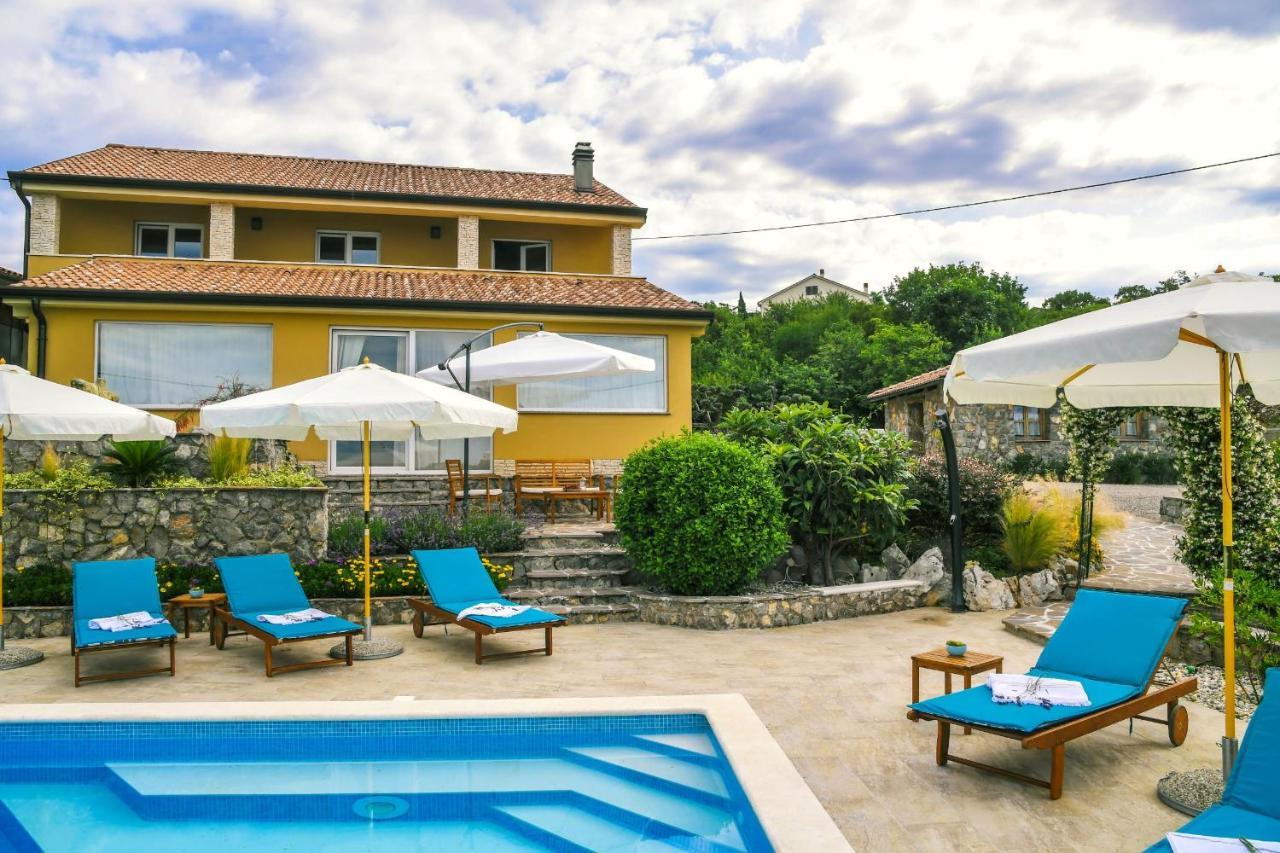 *****Pool House With Beautiful Seaview,Big Garden And Old Tavern***** Rijeka Buitenkant foto
