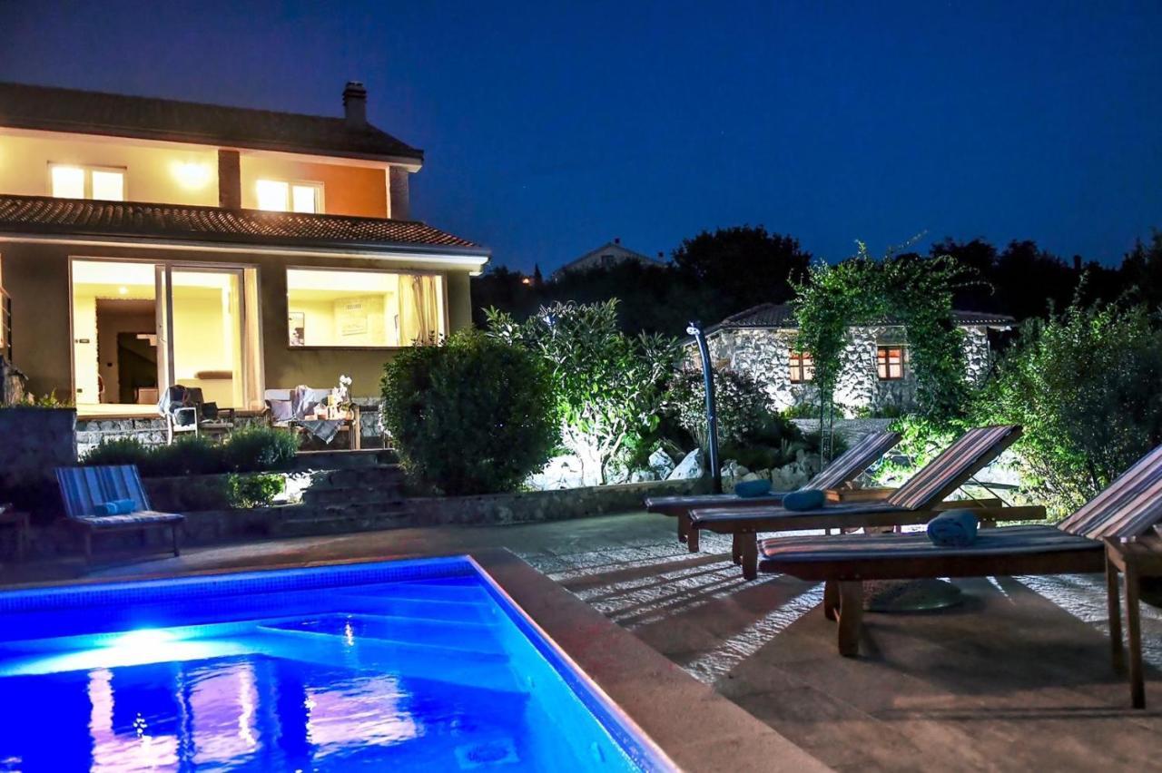 *****Pool House With Beautiful Seaview,Big Garden And Old Tavern***** Rijeka Buitenkant foto
