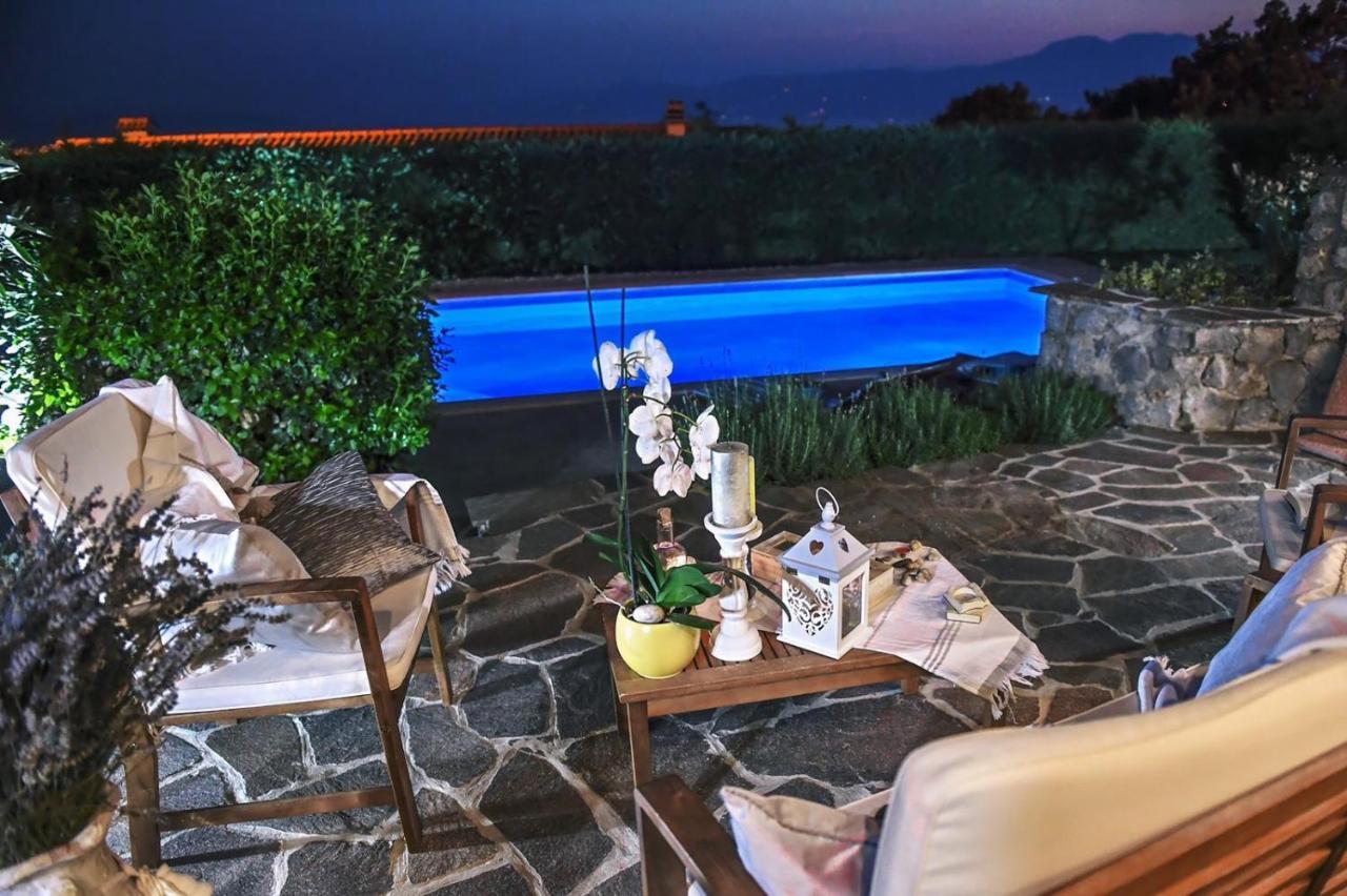 *****Pool House With Beautiful Seaview,Big Garden And Old Tavern***** Rijeka Buitenkant foto
